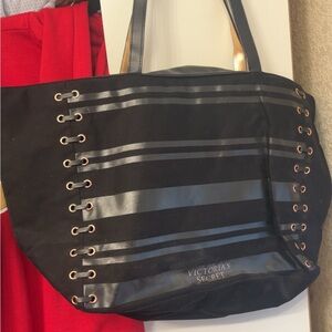 Victoria's Secret Black and Gold Tote